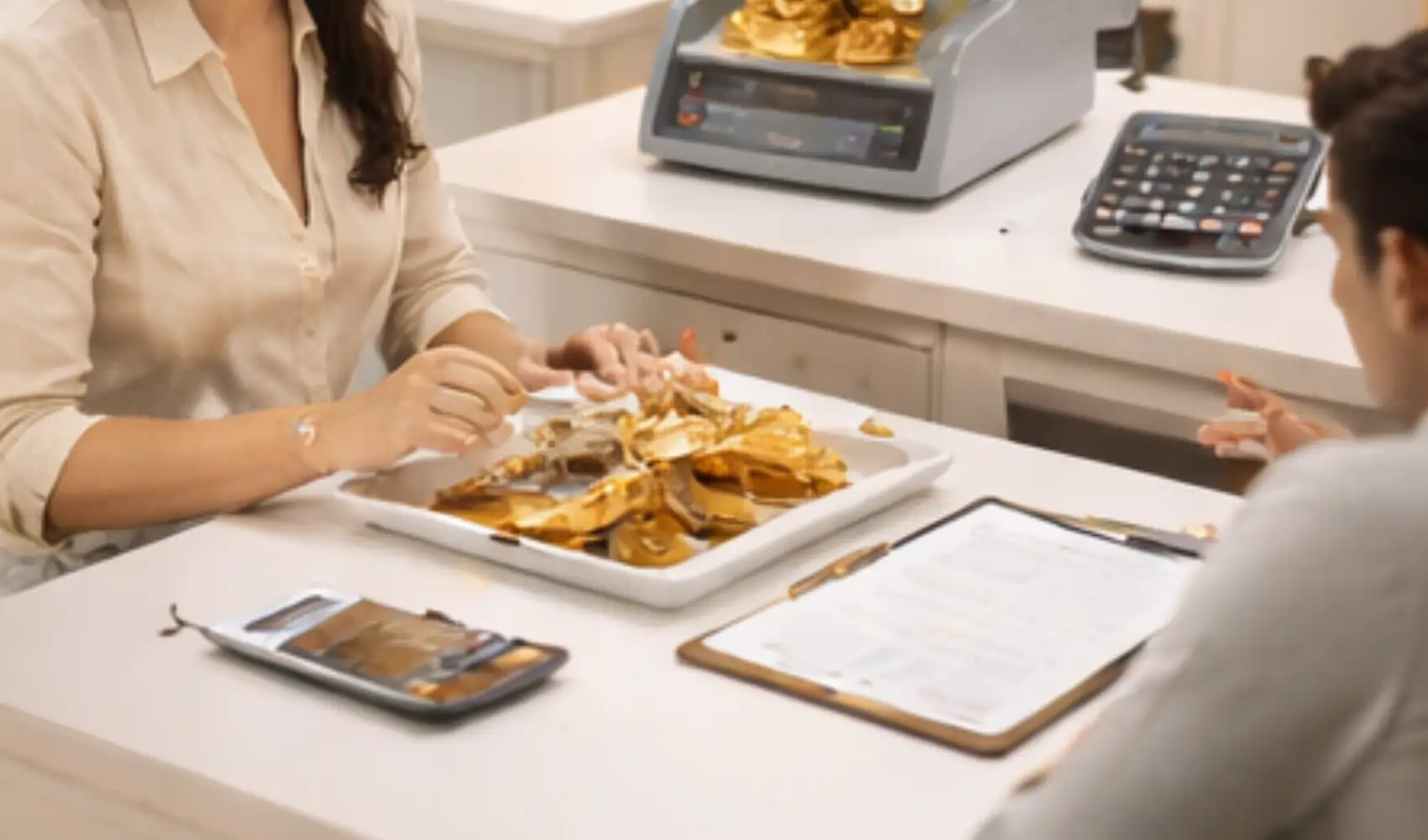 Gold buying consultation at G1 Gold Bangalore branch
