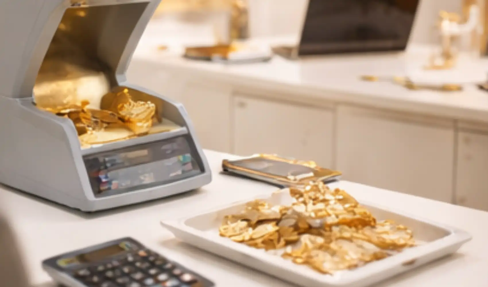 Gold jewellery valuation at G1 Gold Hyderabad branch
